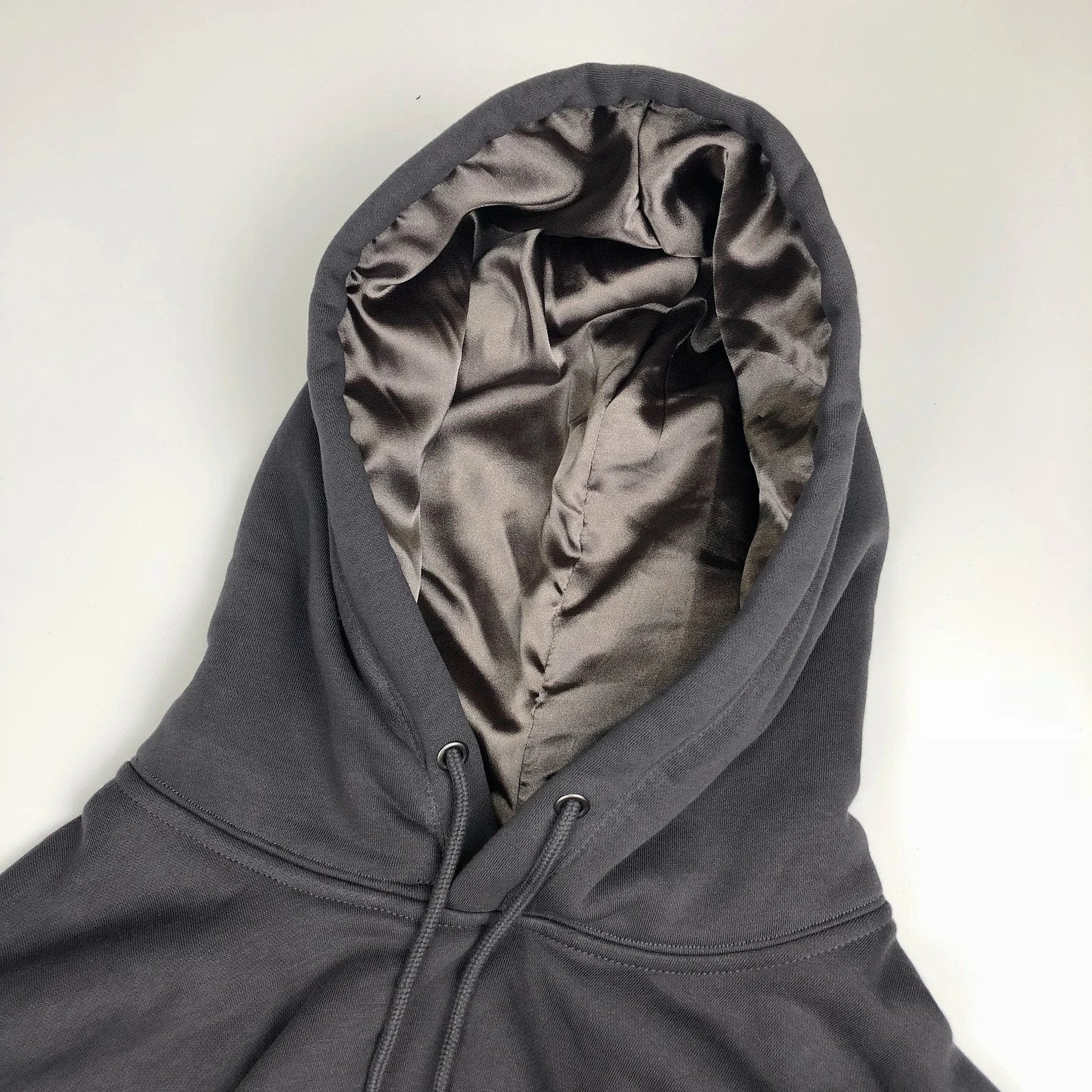 Black Luxurious Satin Lined Hoodie Style, Comfort and Hair Protection  Combined, Quality Satin, Fashionable and Cozy Hooded Sweatshirt -   Canada